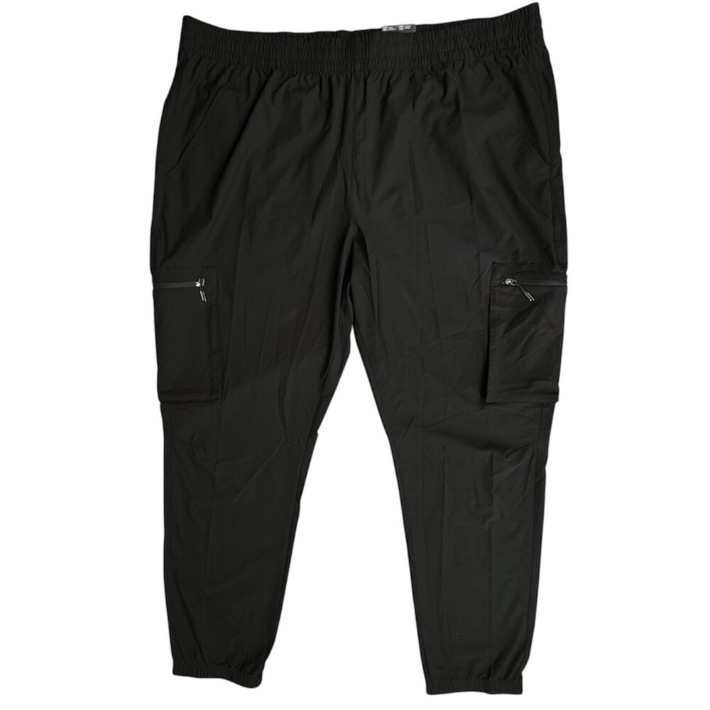 Xersion Mens 3XLT Tall Ripstop Utility Pants Black Stretch Cargo Pockets Outdoor
